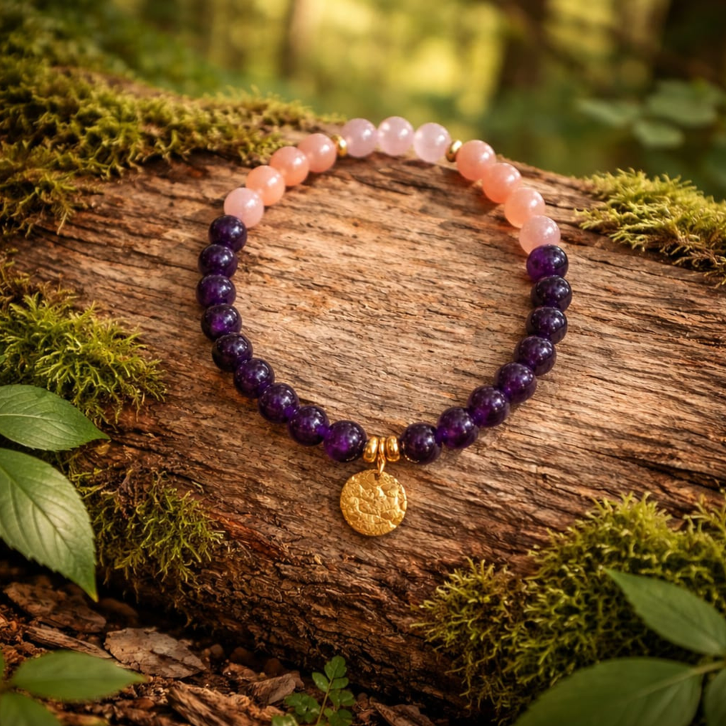 Handgefertigtes Edelsteinarmband - ICH BIN - by Soulversum